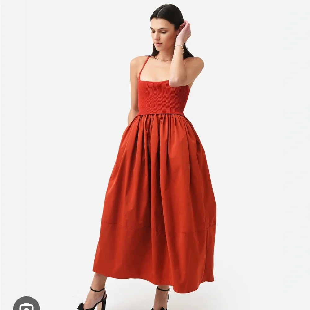 NWT ALC Martina MIDI Dress in Spice Red M - Picture 2 of 9